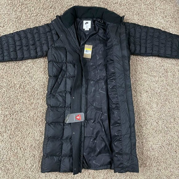 Nike Sportswear Swoosh Puffer PrimaLoft Parka Coat Jacket FB7670-010, Women's S - Picture 6 of 15